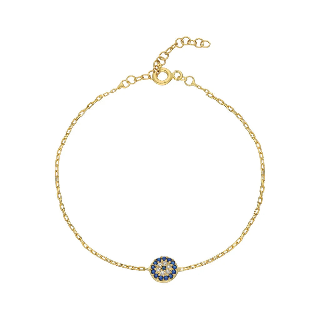 925 Sølv| Zircon Evil Eye Armbånd
