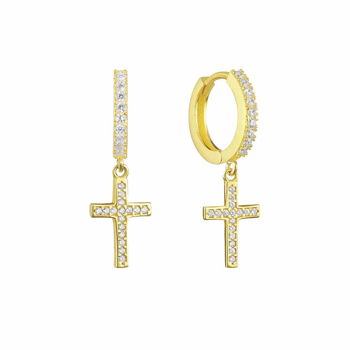 925 Sølv| Kors Ørering
