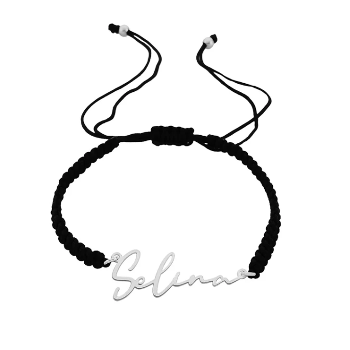 925 Sølv| String Navn Armbånd
