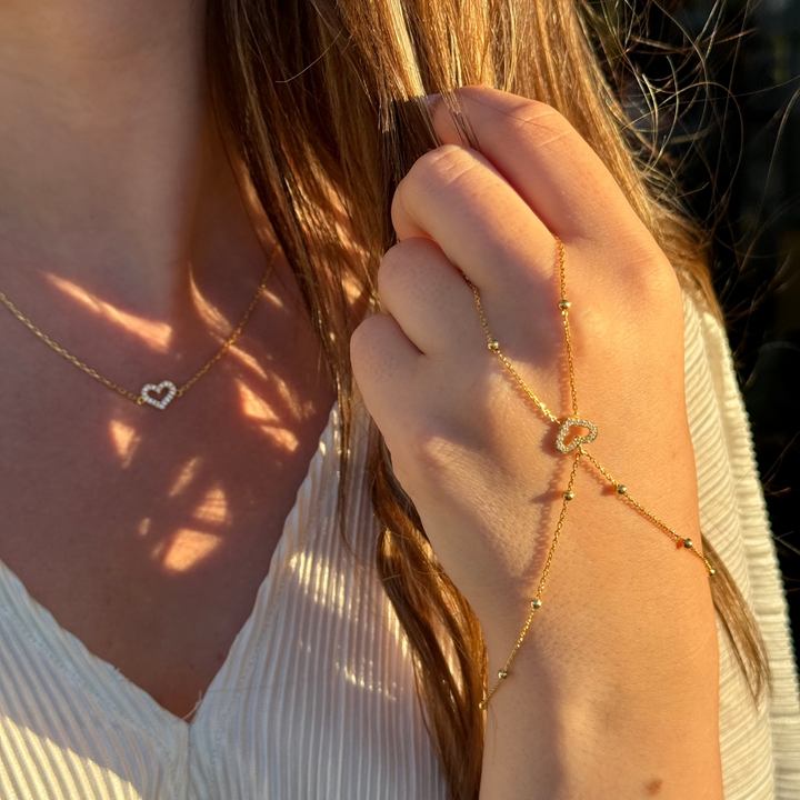 925 Sølv| Basilisk Med Mini Zircon Heart