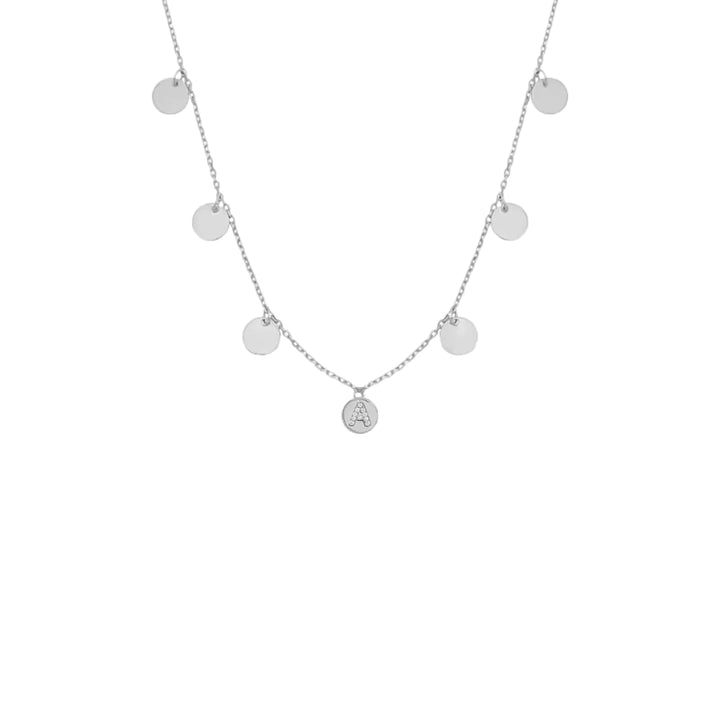 Multi Coin Necklace mit Wunschbuchstaben (7017620963373)