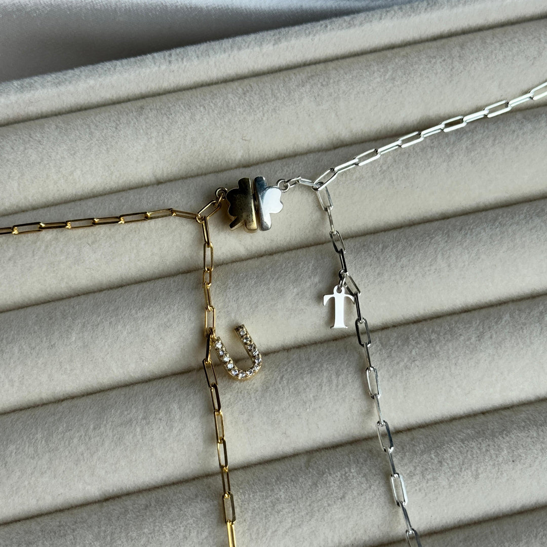 925 Sølv| Magnetisk Kløverarmbånd