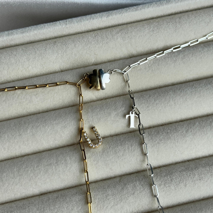 925 Sølv| Magnetisk Kløverarmbånd