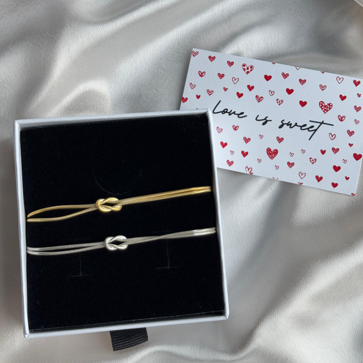 925 Sølv| Knot Dobbelt Armbånd