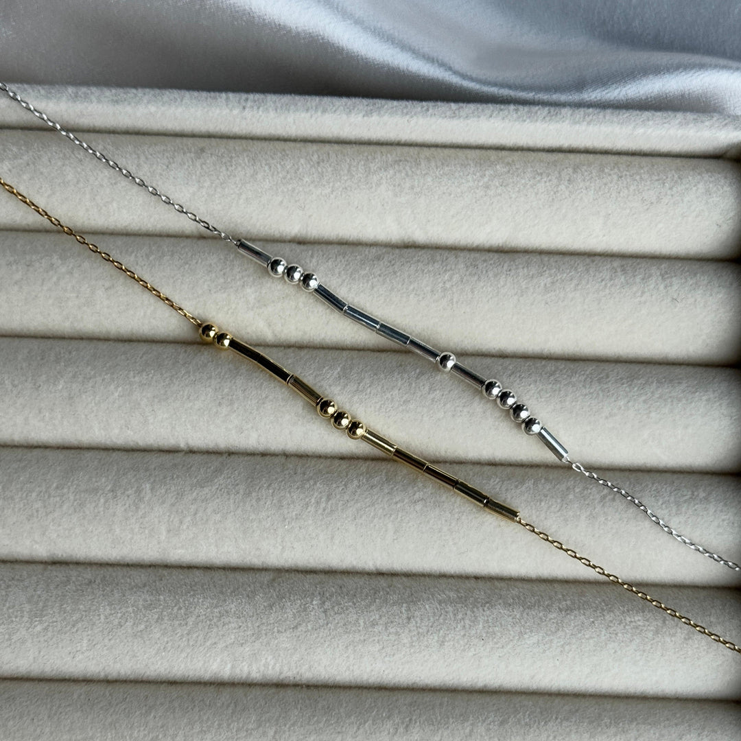 925 Sølv| Morse Code Armbånd