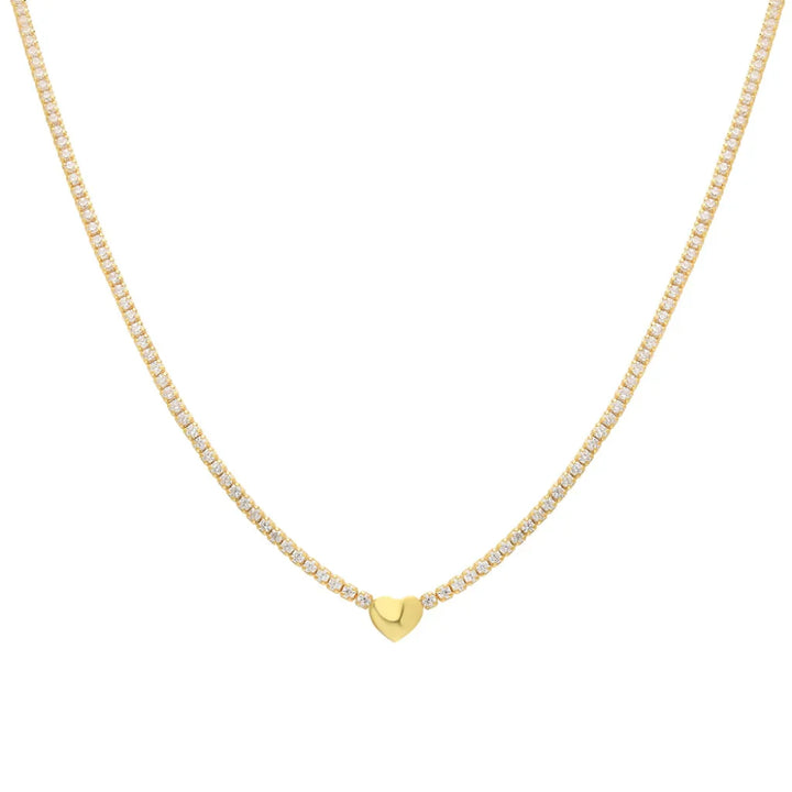 Chain Strass herzkette (7247788212269)