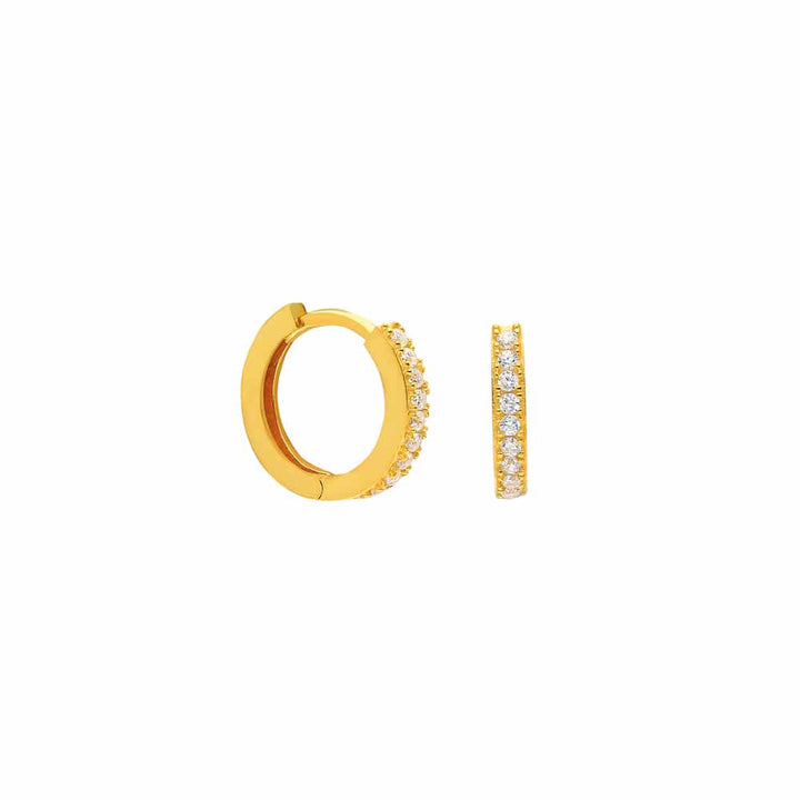 925 Sølv| Mini Zircon Hoop Øreringe