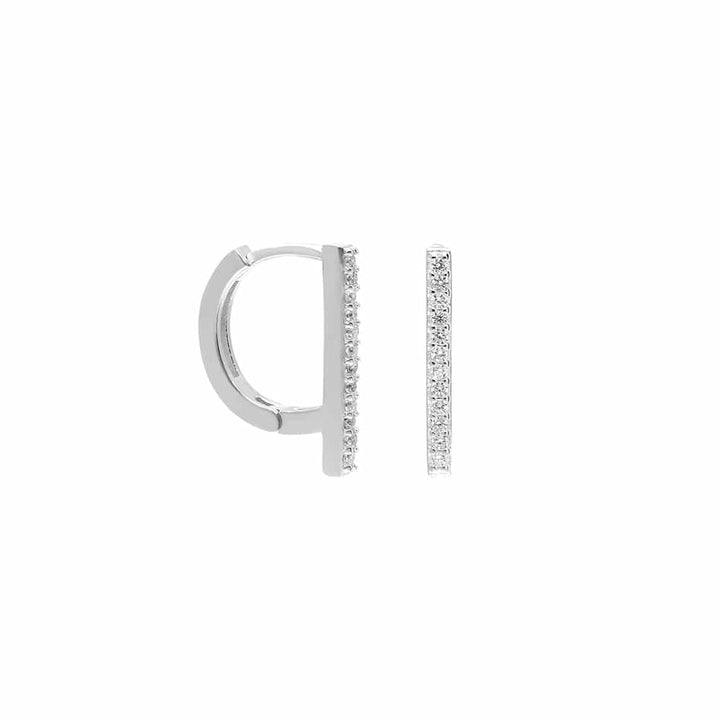 925 Sølv| Halv Model Zirkon Ørering
